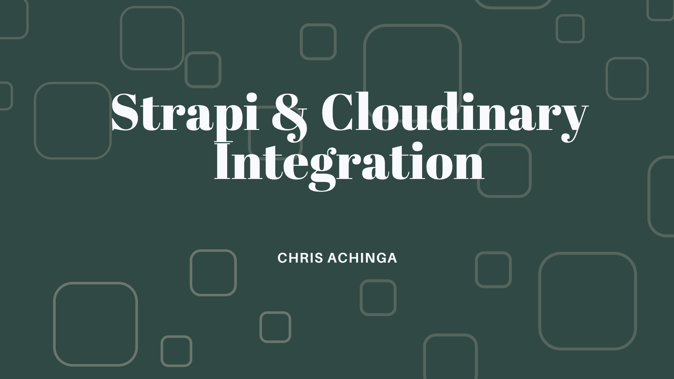 How to add Cloudinary to Strapi CMS for Image/Video uploads