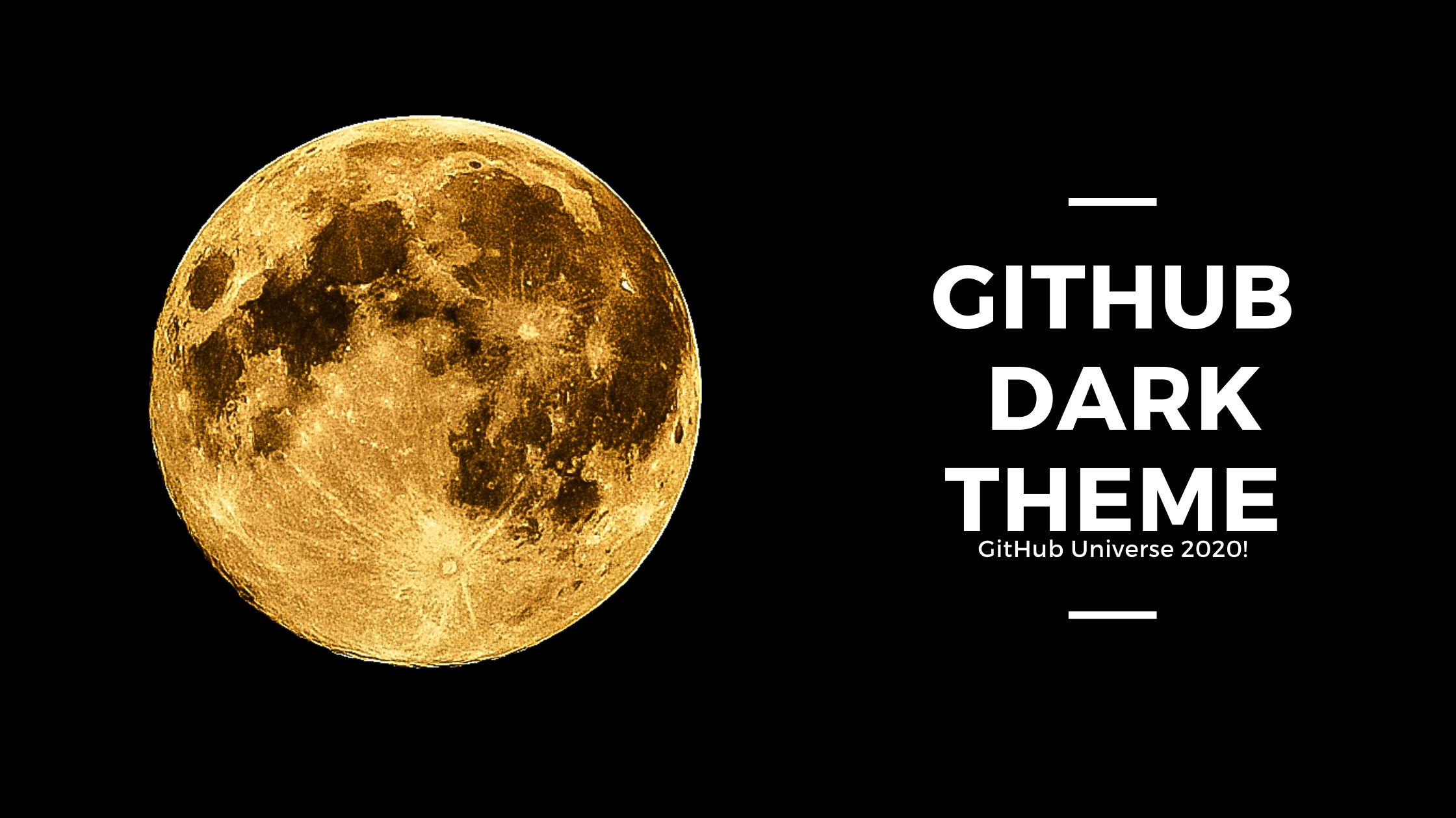 GitHub's Dark Theme
