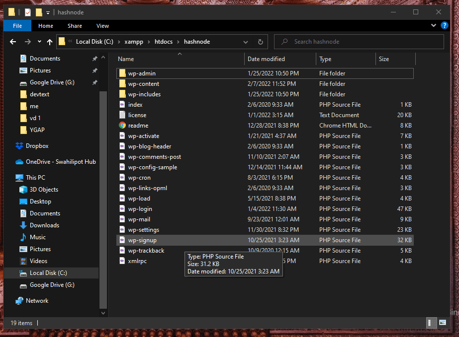 file content
