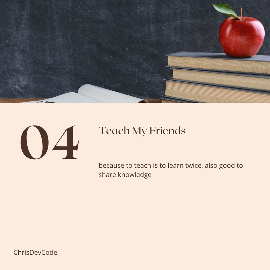 teaching my friends