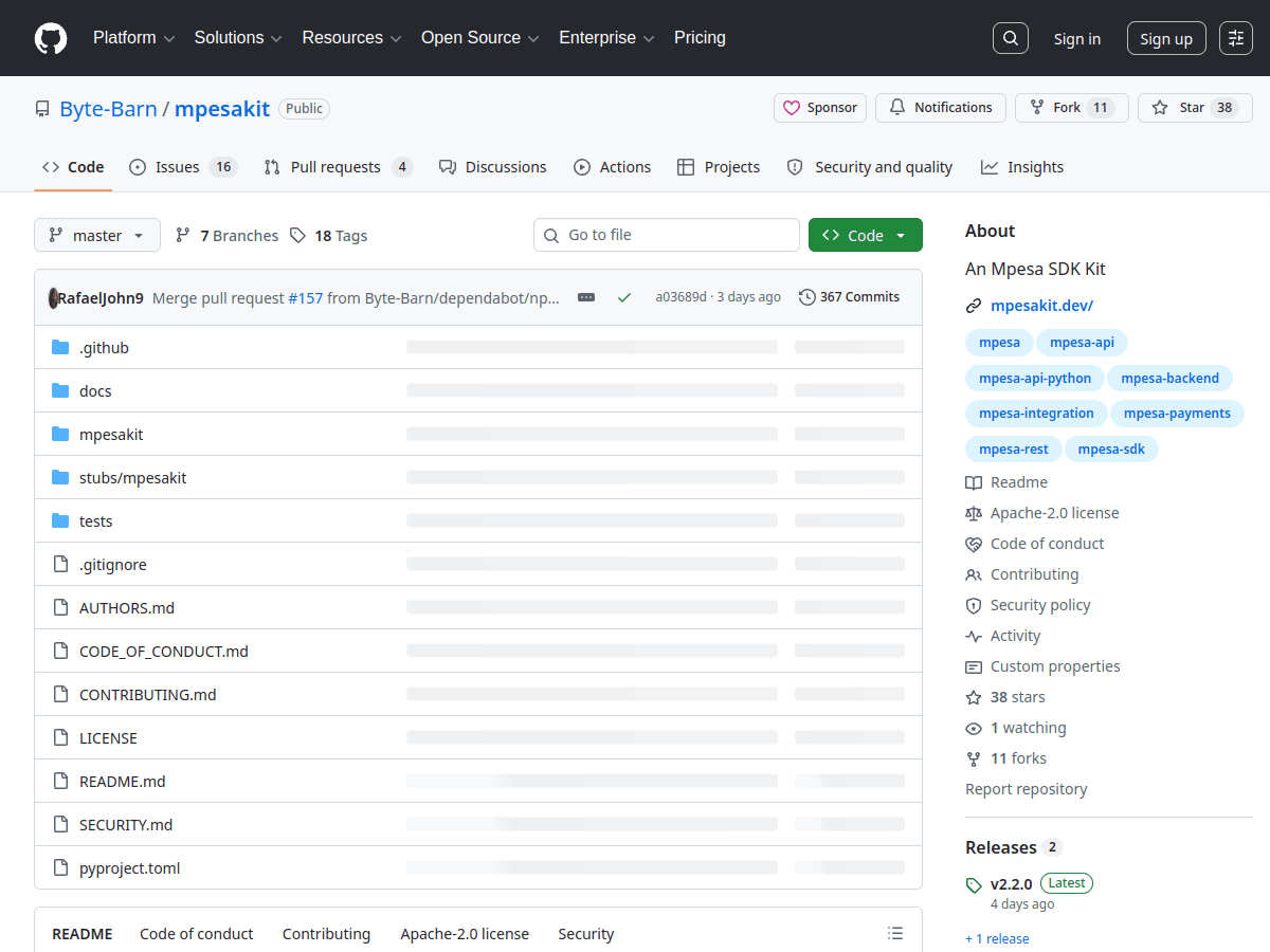 Byte-Barn/mpesakit repository on GitHub