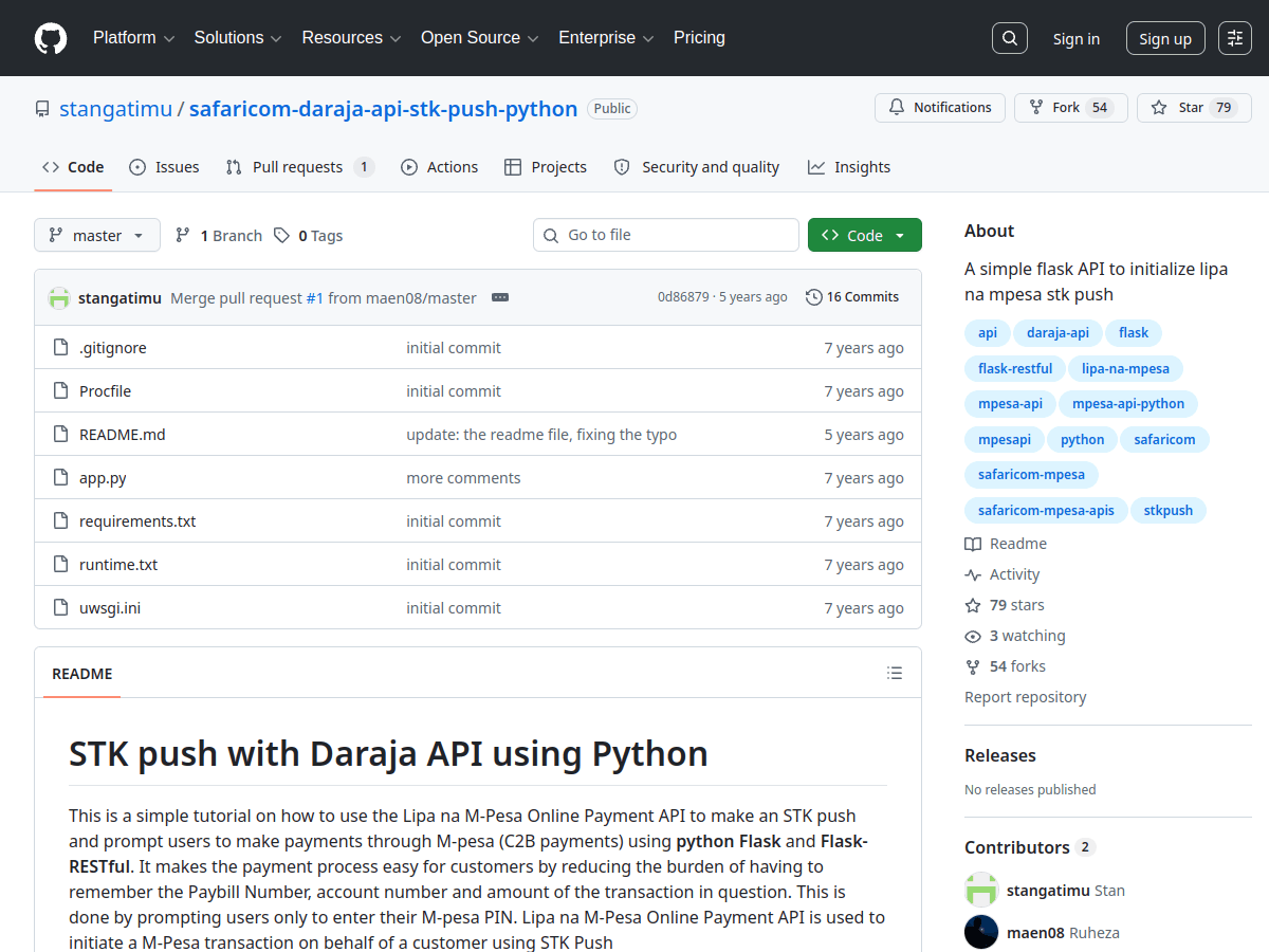 stangatimu STK push Flask tutorial repository