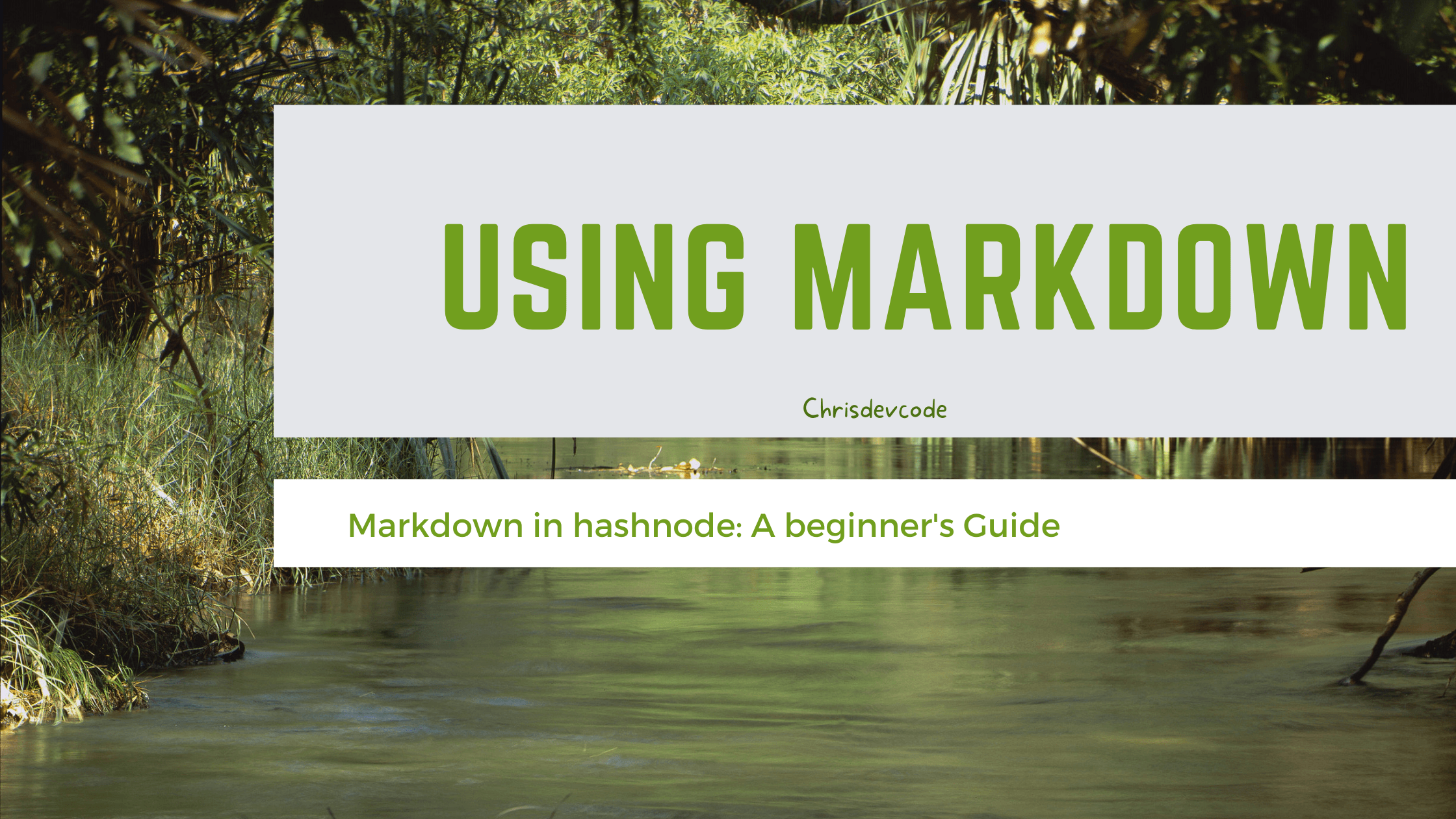 Using Markdown In Hashnode: Beginners Guide