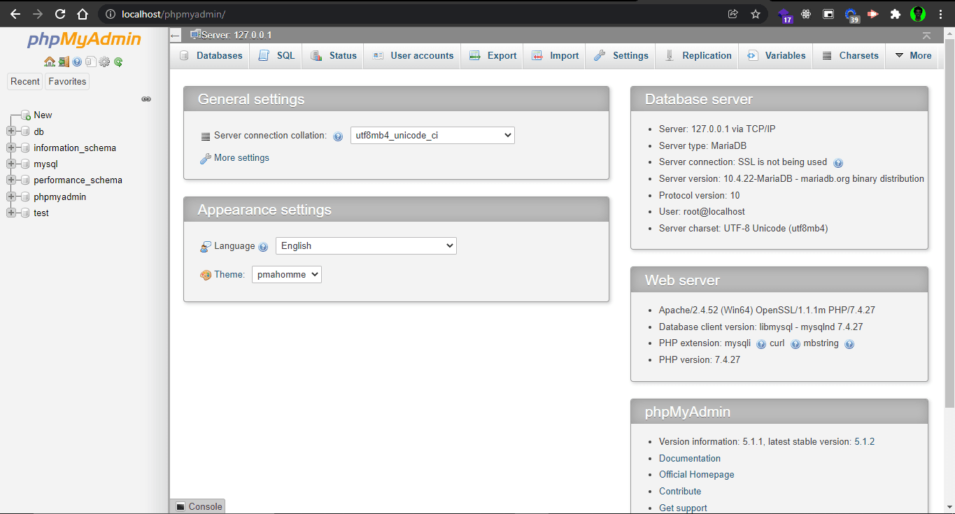 phpMyadmin
